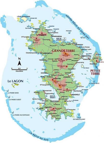 CARTE DE MAYOTTE